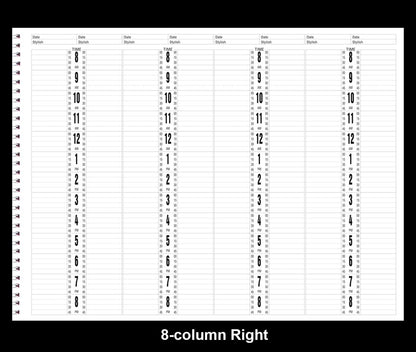 Salon Appointment Book 8-Column {25/case}