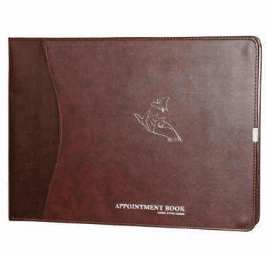 Daniel Stone 8-Column 200-Page Leather Appointment Book | Burgundy-Brown {15/case}