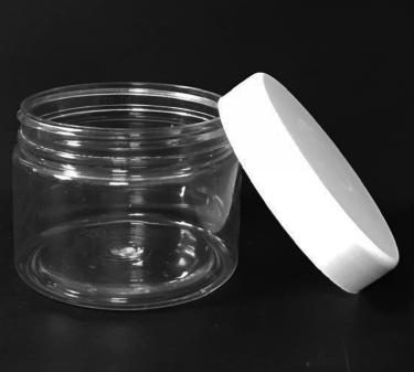 160ml Thin-Wall PET Jar with White Cap (~5.0oz Nail Powder)