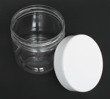 300ml Thin-Wall PET Jar with White Cap (~8.0oz Nail Powder)