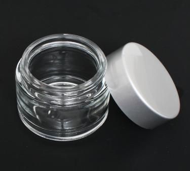 Ultra Clear Glass Jar with Aluminum Cap & Liner | 60ml ~ 2oz