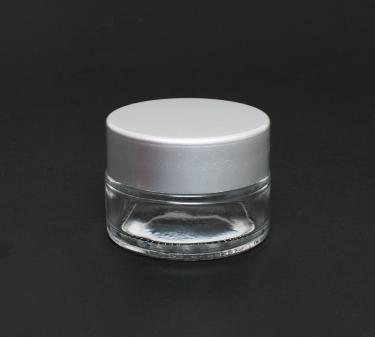 Ultra Clear Glass Jar with Aluminum Cap | 0.5oz (15ml)