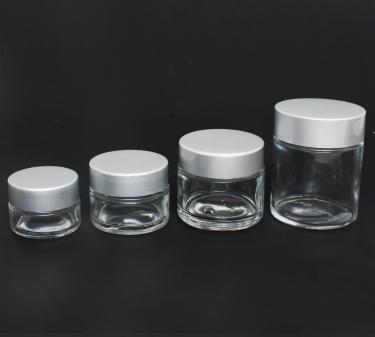 Ultra Clear Glass Jar with Aluminum Cap | 0.5oz (15ml)