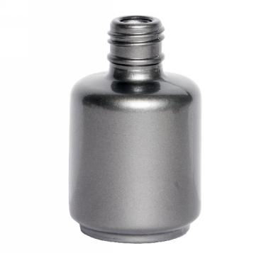 0.5 oz Silver Painted Gel Polish Bottle | 15mm neck