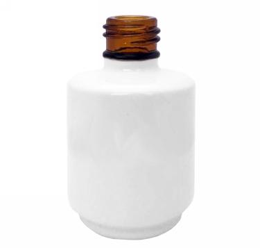 0.5 oz White Painted Gel Polish Bottle | 15mm neck