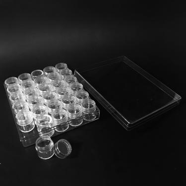 30-Mini Jar Tray | Clear PS Round Jar