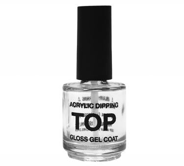 ACRYLIC DIPPING | Empty 1/2oz Printed Bottle with Plug, Cap & Glue Brush | TOP (No. 4)