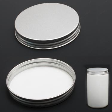 89/400 Aluminum Cap with Foam Liner for Powder Jar | Silver