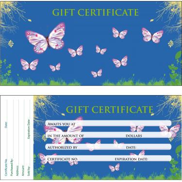 Gift Certificate | 50/book | Design 04 {40/box}