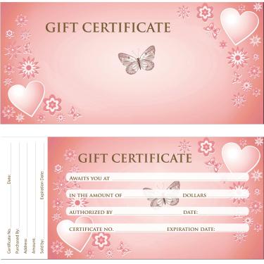 Gift Certificate | 50/book | Design 08 {40/box}