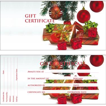 Gift Certificate | 50/book | Design 10 {40/box}