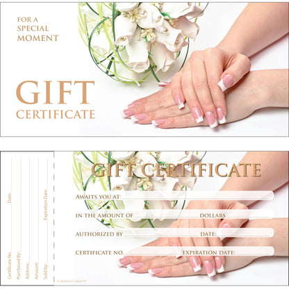 Gift Certificate | 50/book | Design 23 {40/box}