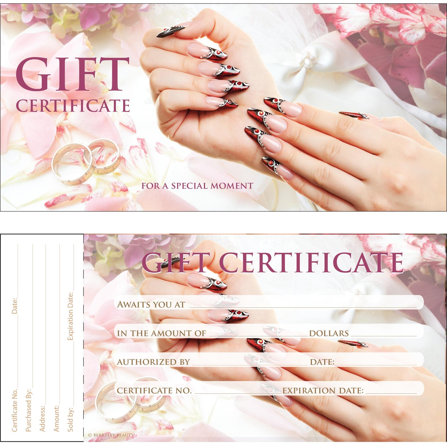 Gift Certificate | 50/book | Design 26 {40/box}