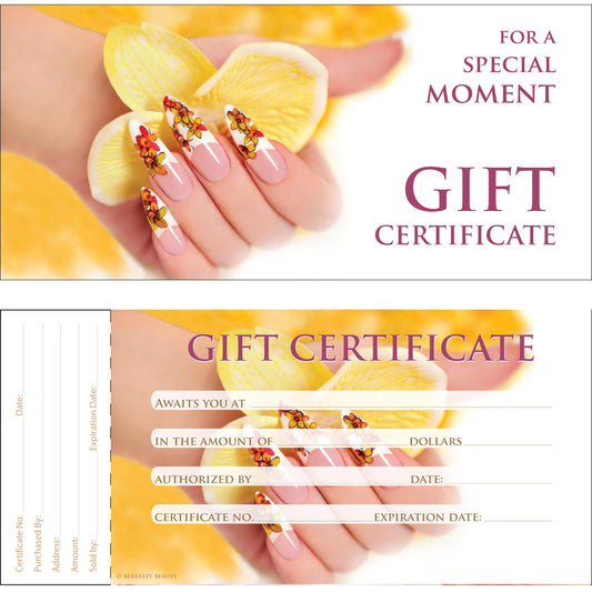 Gift Certificate | 50/book | Design 27 {40/box}