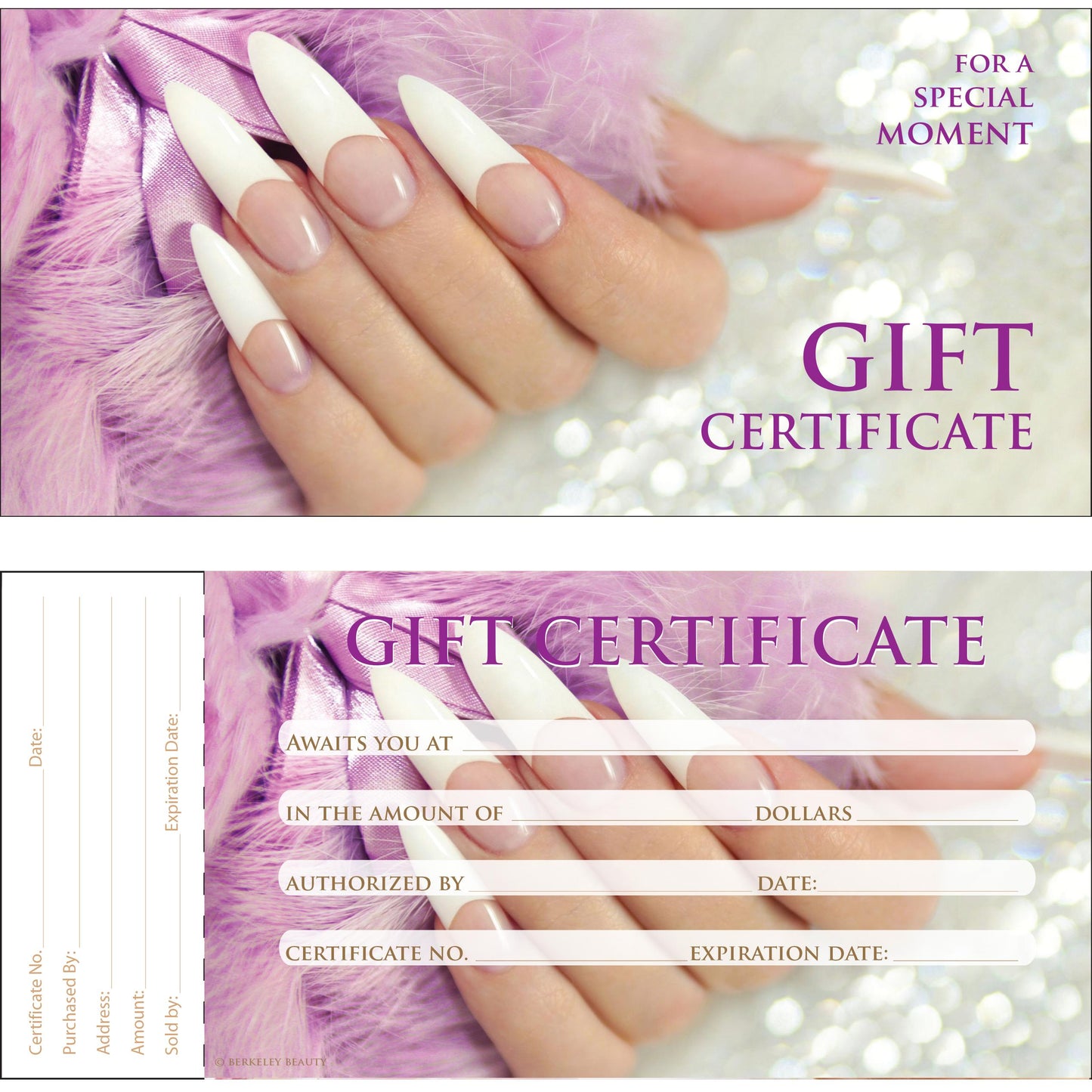 Gift Certificate | 50/book | Design 28 {40/box}