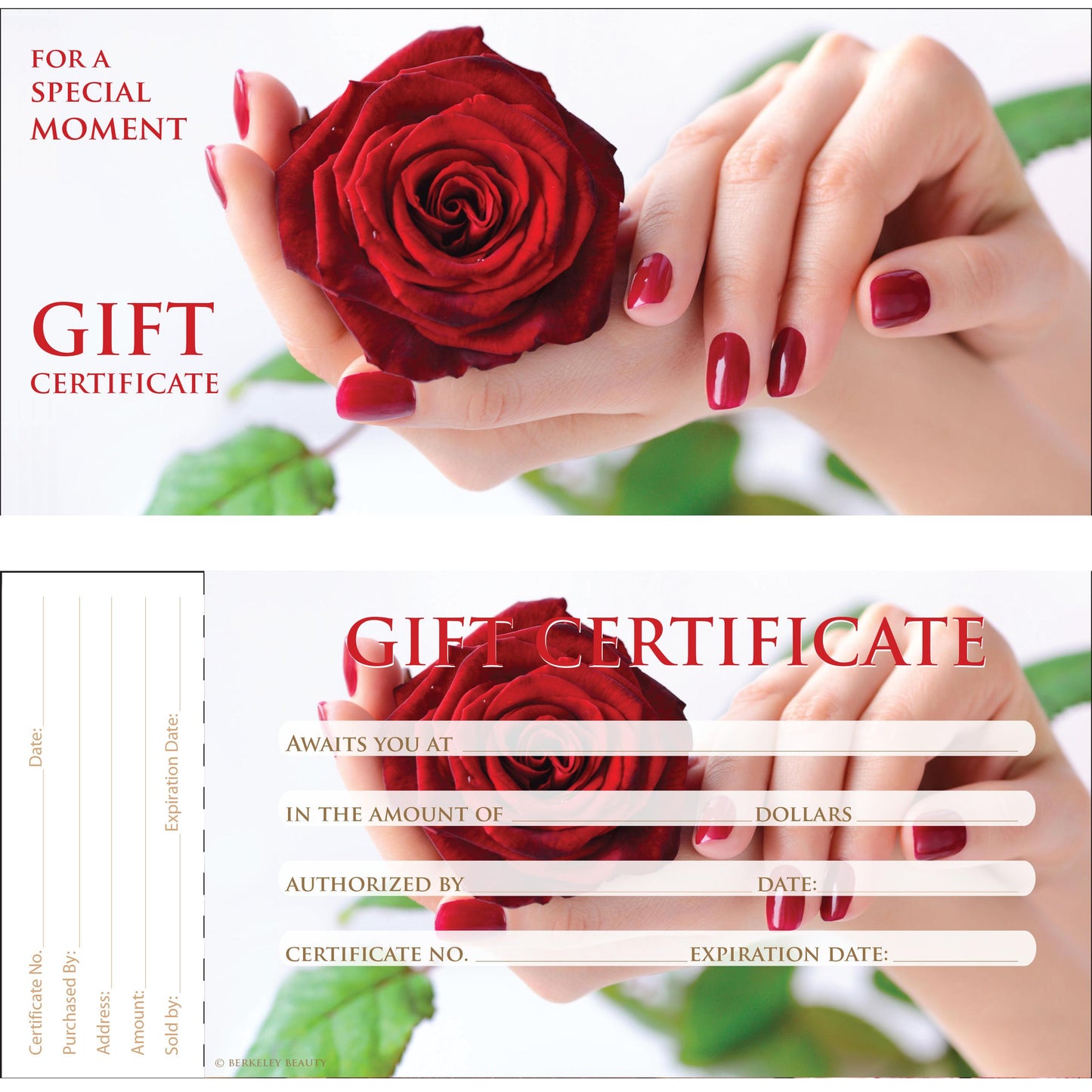 Gift Certificate | 50/book | Design 29 {40/box}