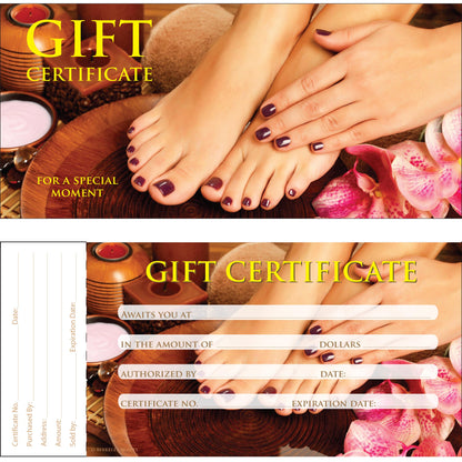 Gift Certificate | 50/book | Design 30 {40/box}