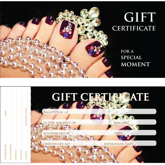 Gift Certificate | 50/book | Design 33 {40/box}