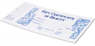 Gift Certificate of Beauty | 24/book {50/box}