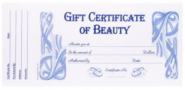 Gift Certificate of Beauty | 24/book {50/box}