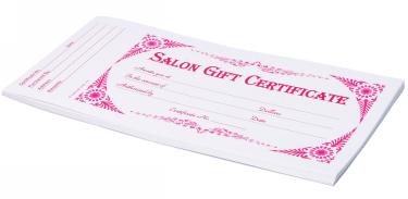 Salon Gift Certificate | 24/book {50/box}