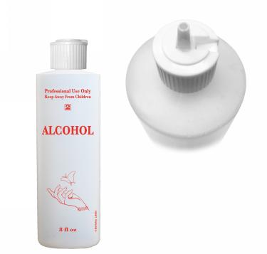 Labeled 8-oz Nail Shop Bottle with Flip Cap