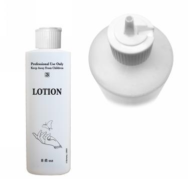 Labeled 8-oz Nail Shop Bottle with Flip Cap