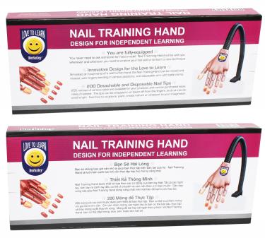 Love To Learn Nail Traning Hand with 200 Tips