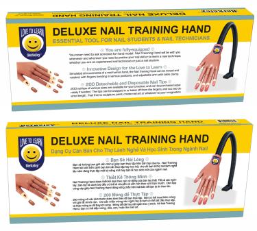 Deluxe Smooth Nail Training Hand with 200 Tips