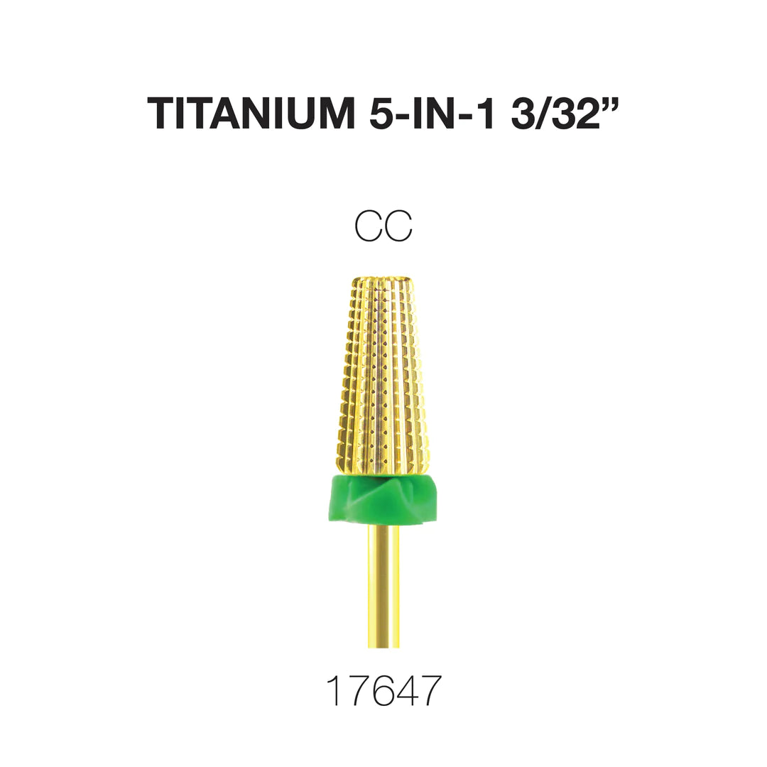 Cre8tion Titanium 5 in 1 Nail Filing Bit - CC 3/32